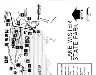 Preview of Map of Lake Wister State Park